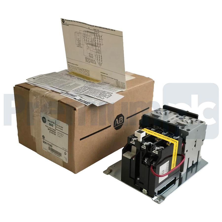 Allen-Bradley 505-TOD /D Full Voltage Reversing Starter NEMA Size 00 110-120V