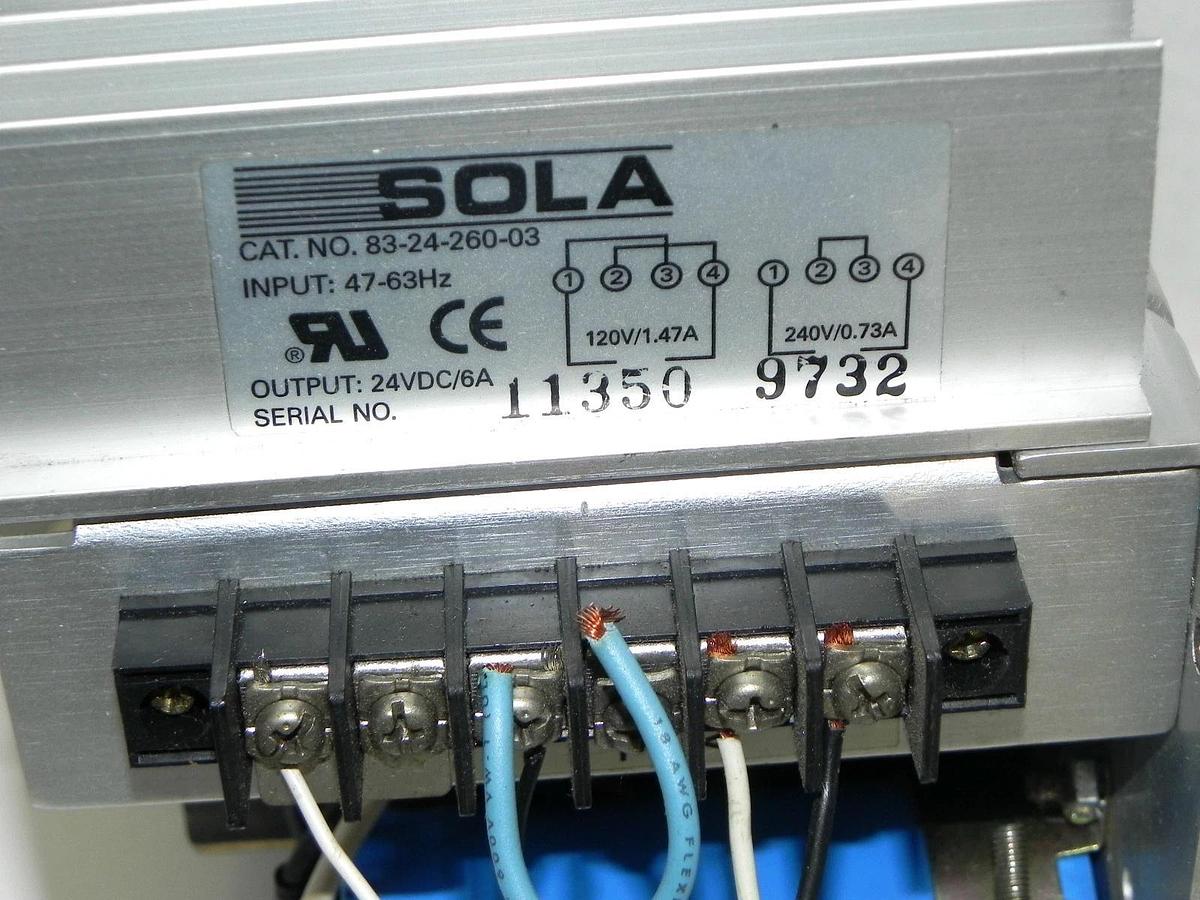 Used SOLA 83-24-260-03 POWER SUPPLY 832426003 INPUT 47-63HZ