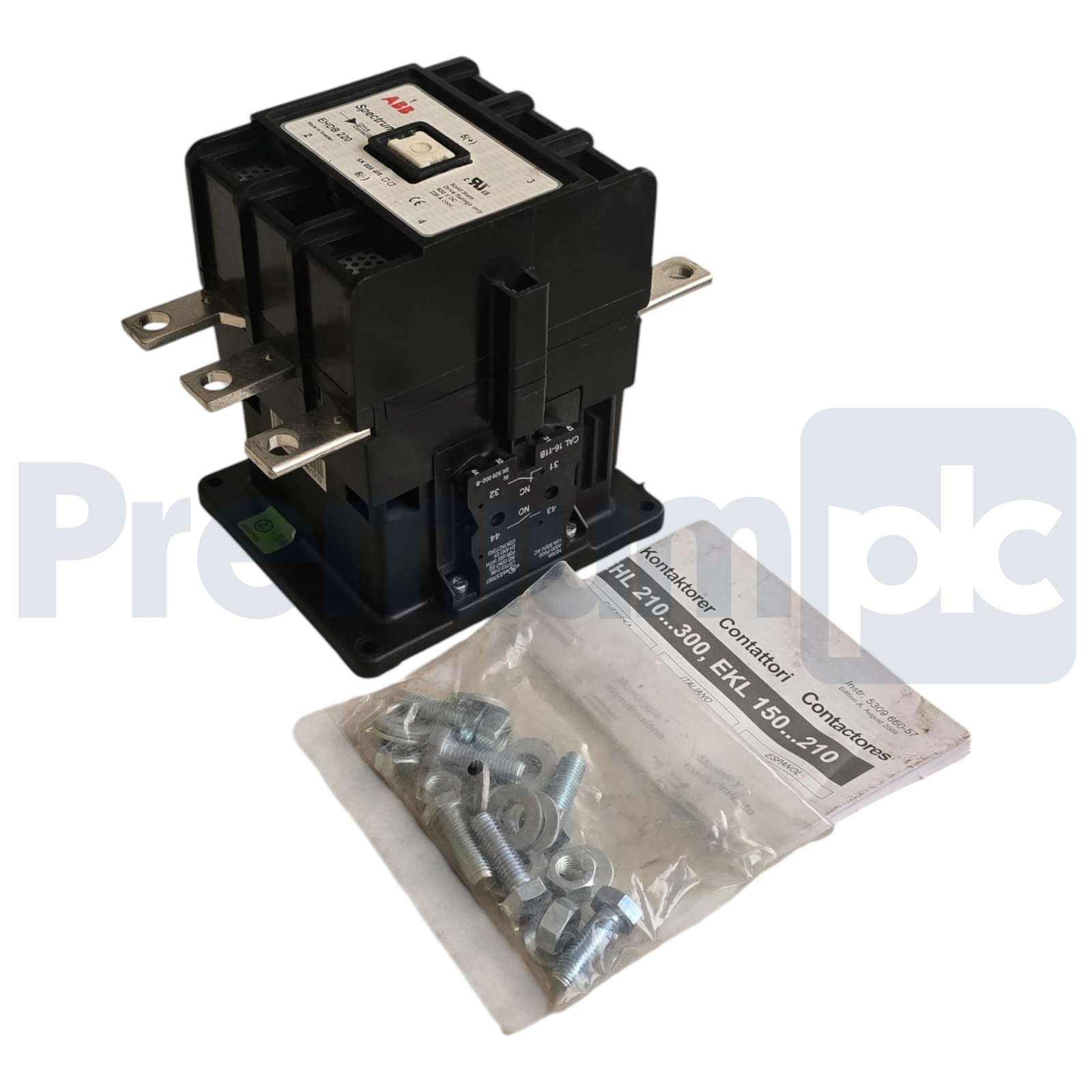 Used ABB EHDB220-21-11 DC Drive Contactor SK825485-AF EHDB220C-1L 110V/120V Coil XLNT