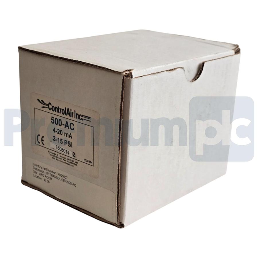 Used ControlAir 500-AC TYPE 500X I/P TRANSDUCER 4-20mA 3-15PSIG OUT/IN 18-100PSIG NEW