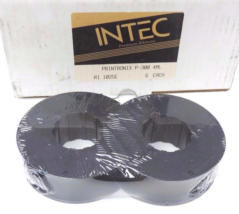 Used NIB INTEC PRINTRONIX P-300 4ML RIBBONS - QTY 6