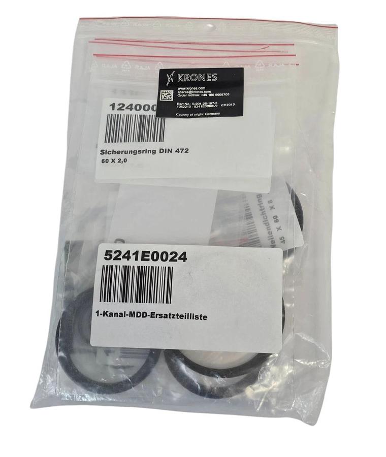 Used NEW KRONES 0-901-25-197-3 GASKET SET 1062210