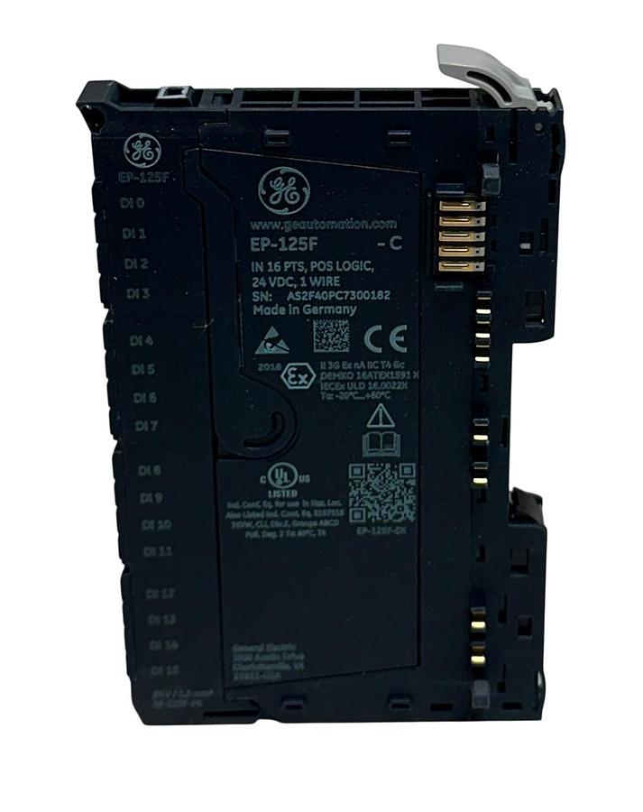 Used GE EP-125F-C / EP-125F DIGITAL INPUT MODULE 16-PT POS LOGIC 24VDC RSTi-EP NSMP