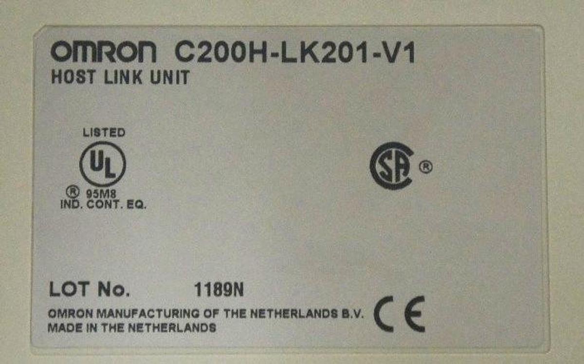 Used OMRON C200H-LK201-V1 HOST LINK UNIT C200HLK201V1