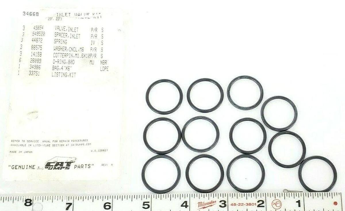 NEW CAT PUMPS CAT 34668 INLET VALVE KIT (INCOMPLETE)
