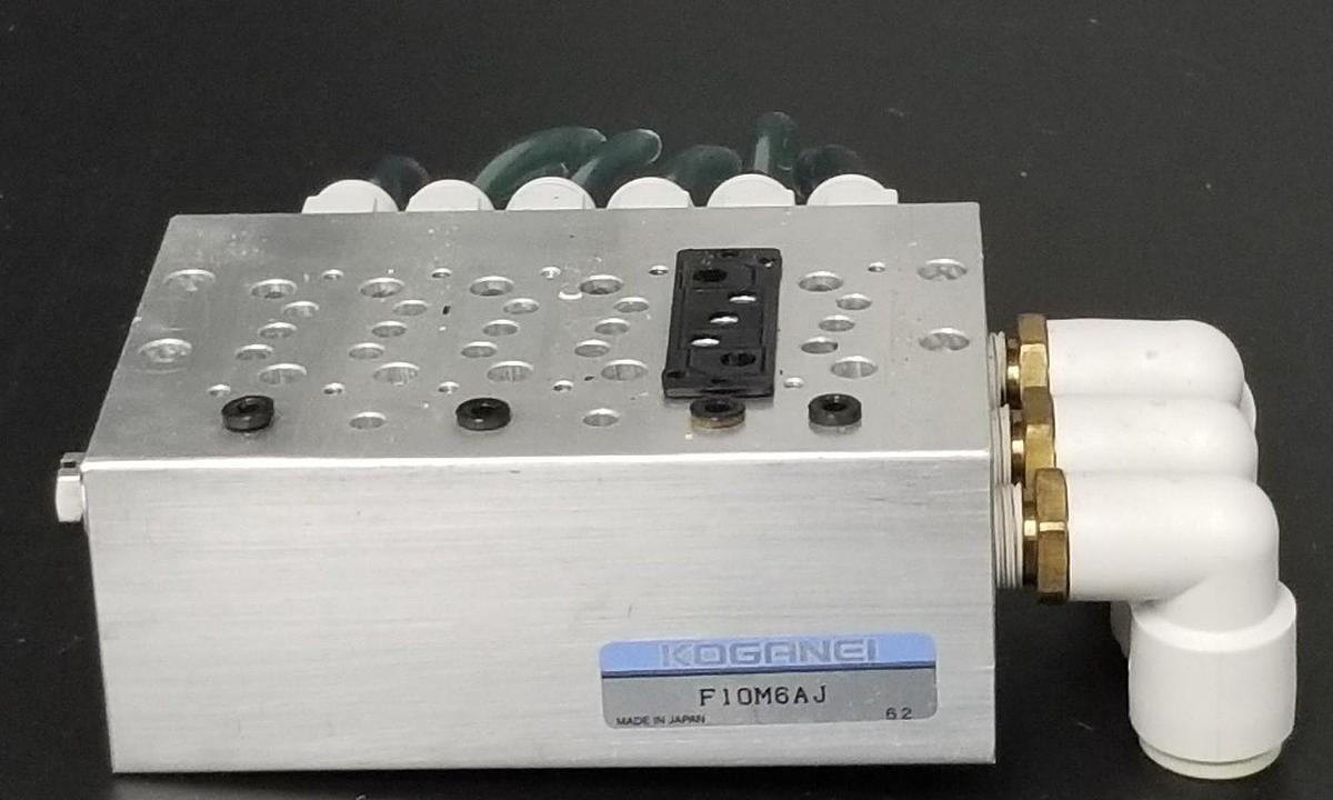 Used KOGANEI F10M6AJ MANIFOLD VALVE