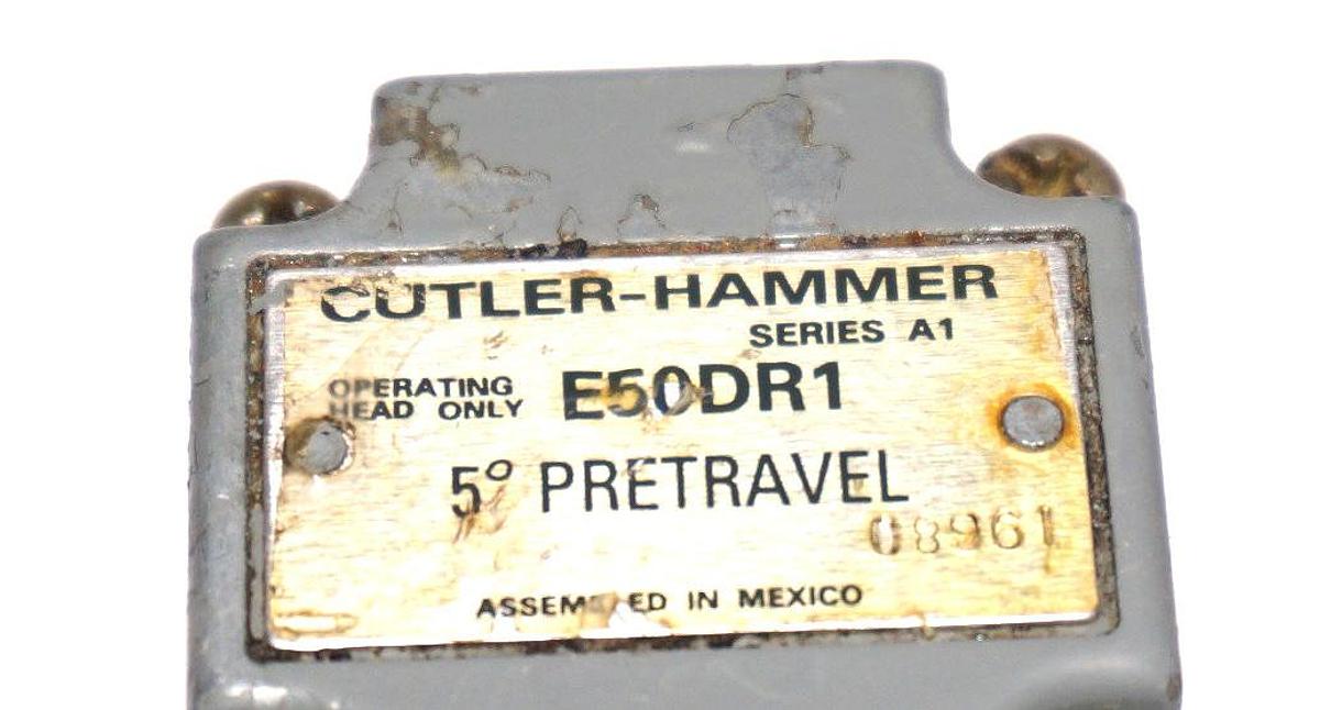 Used CUTLER-HAMMER E50DR1 OPERATING HEAD E50-DR1 SERIES A1