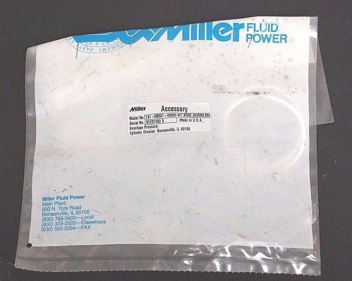 Used NEW MILLER FLUID POWER 191-KB001-00050 BORE KIT, 050MM, MH