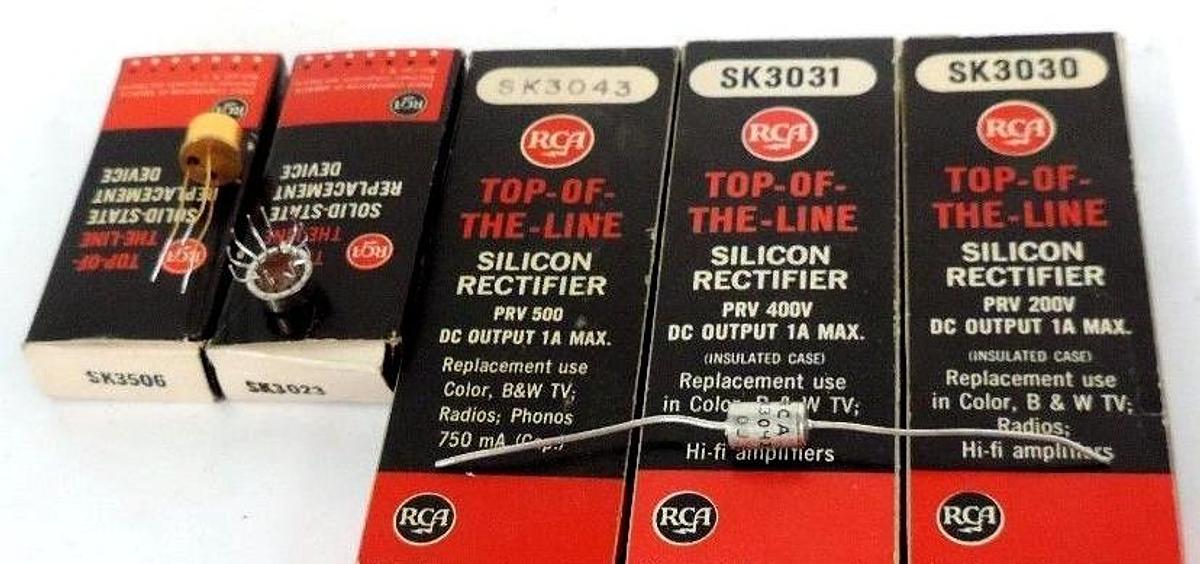 Used LOT OF 5 NEW RCA RECTIFIERS SK3030, SK3031, SK3043, SK3506, SK3023