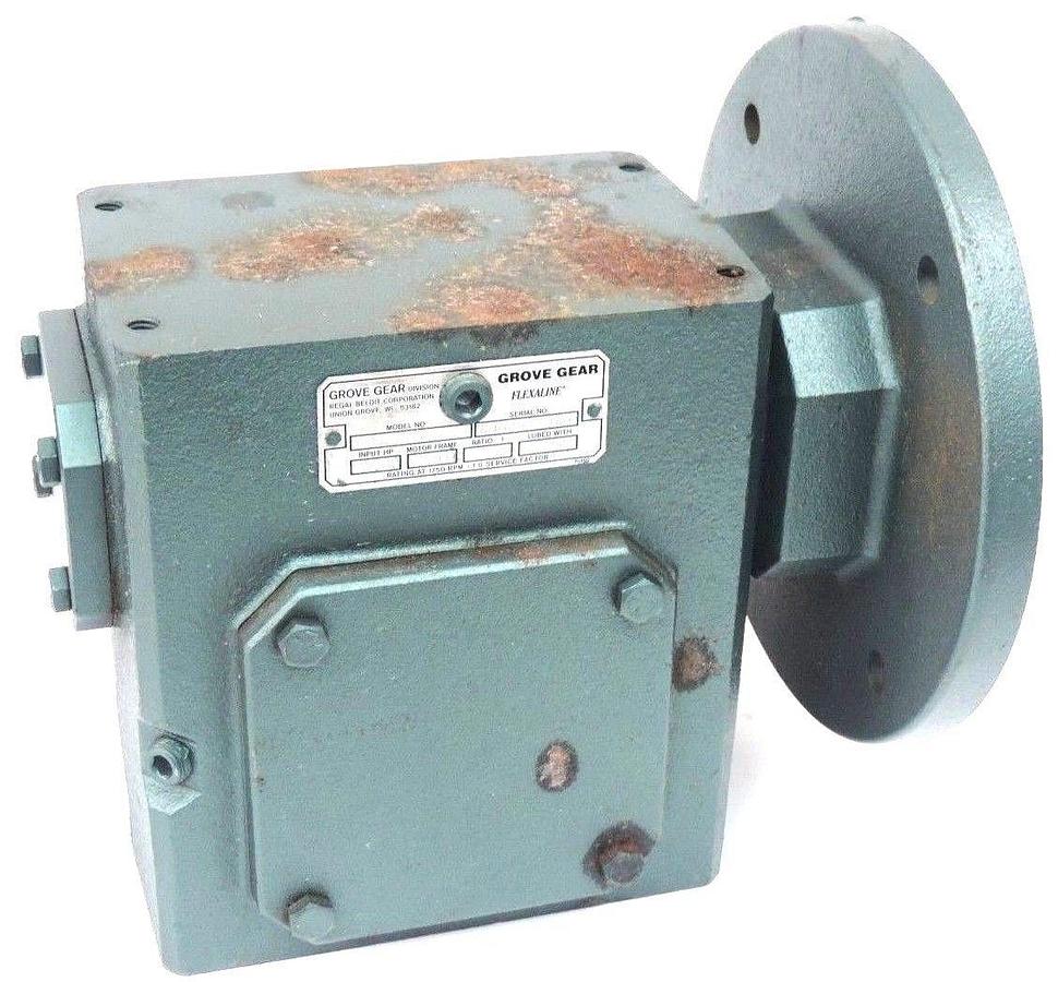 Used GROVE GEAR BM0226-3 WORM GEAR REDUCER 5:1 RATIO 4.80 INPUT HP 180T MOTOR FRAME