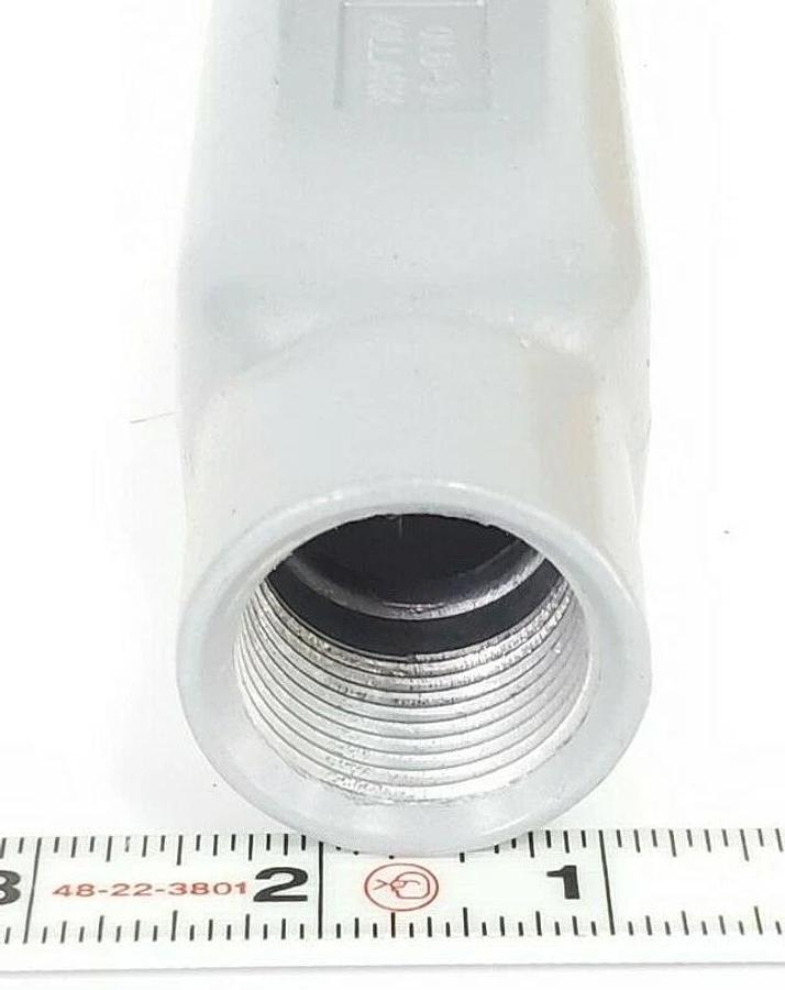 BOX OF 3 NEW KILLARK OLB-3, O SERIES TYPE LB CONDUIT BODIES ALUMINUM 1IN
