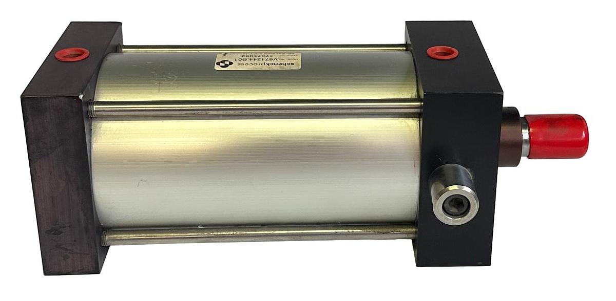 Used NEW SCHENCK PROCESS V671244.B01 / V671244B01 PNEUMATIC CYLINDER 250PSI MAX