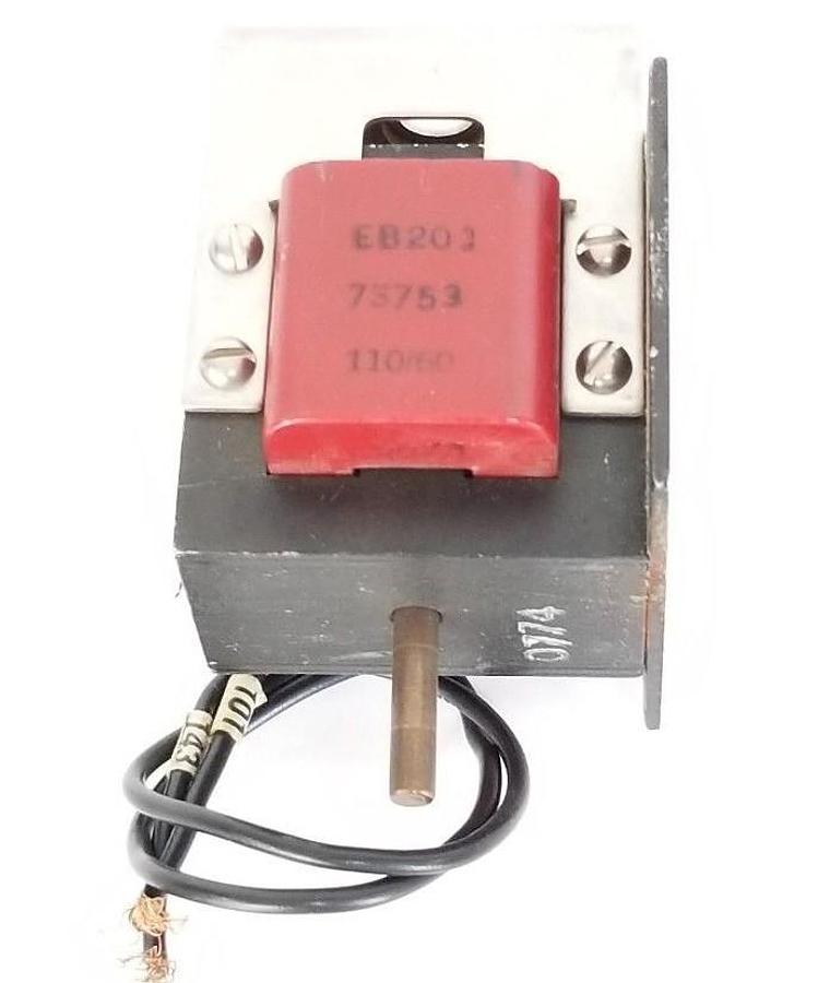 Used NAMCO EB200-393G3 SOLENOID W/ EB203-73753 COIL, 110V, 60HZ, EB200393G3
