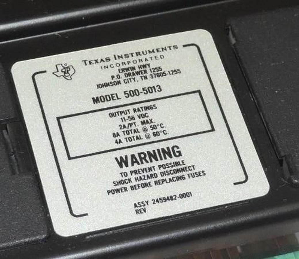 Used TEXAS INSTRUMENTS 500-5013 OUTPUT MODULE 5005013