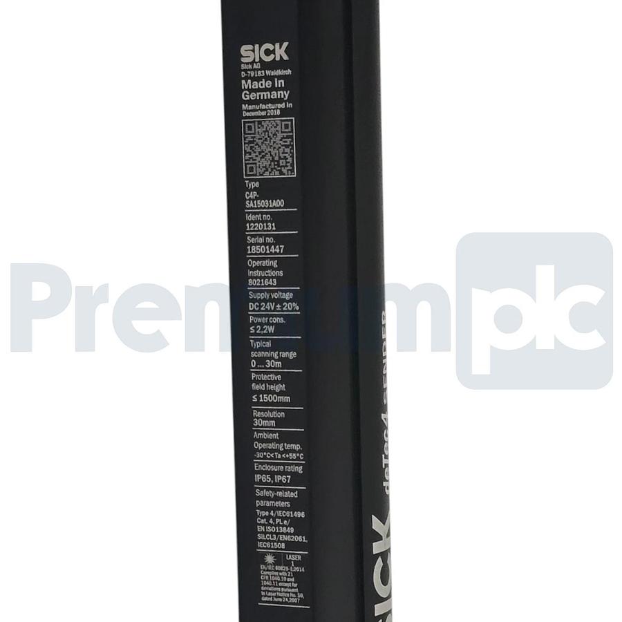 SICK C4P-SA15031A00 deTec4 Prime Light Curtain Sender 1220131 1500mm 30mm NSNP