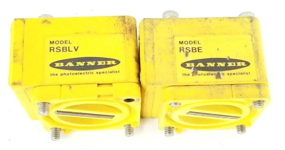 Used BANNER RSBLV & RSBE SENSOR HEADS