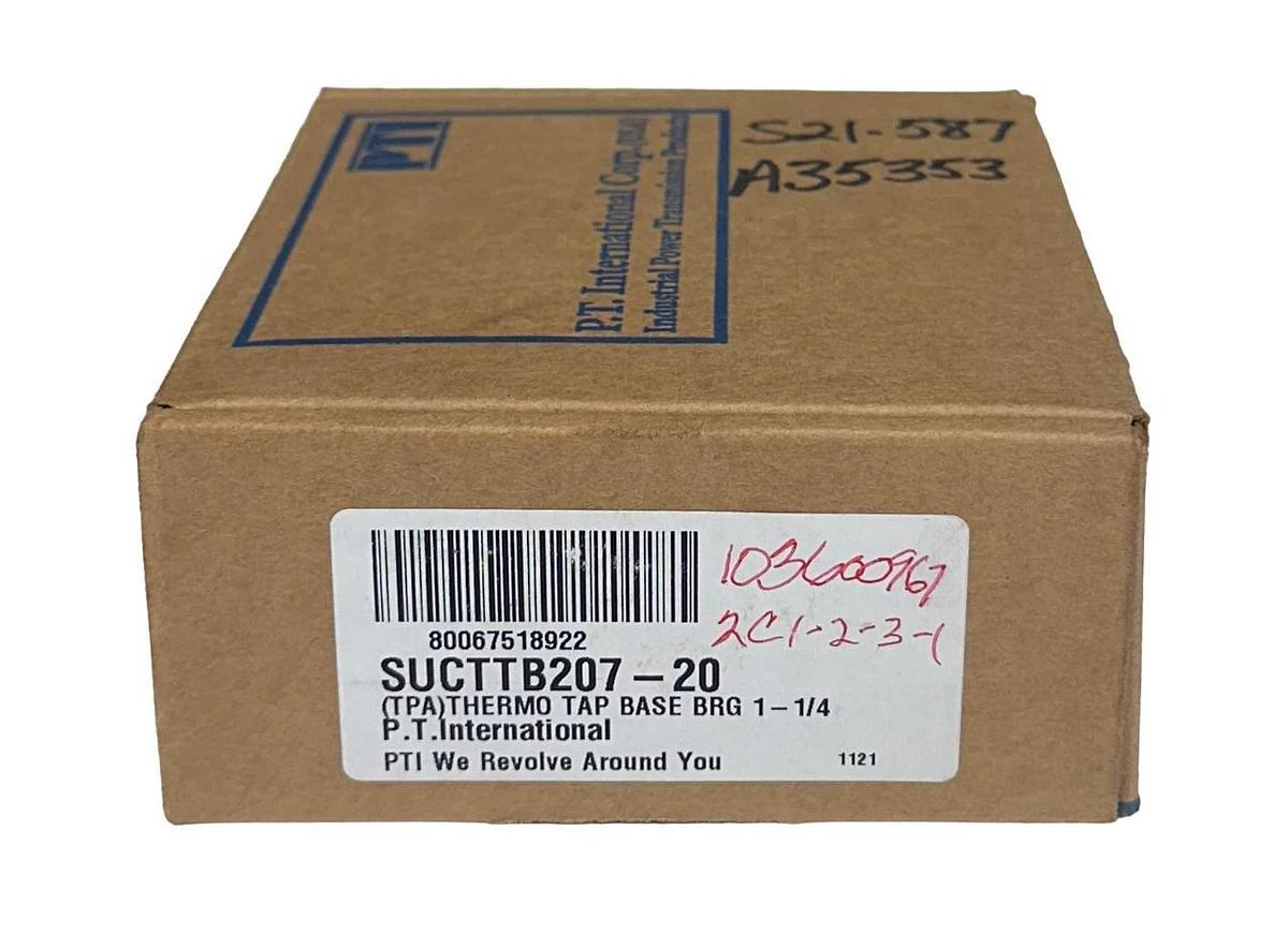 NEW PTI SUCTTB207-20 / SUCTTB20720 THERMOPLASTIC TAP BASE BEARING 1-1/4'' NSMP