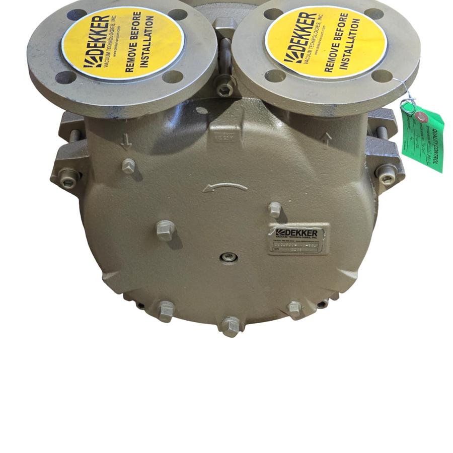 Used DEKKER DV0150D-MA3-SGL LIQUID RING VACUUM PUMP 10HP, 150cfm, 230/460V, 1" IN/OUT