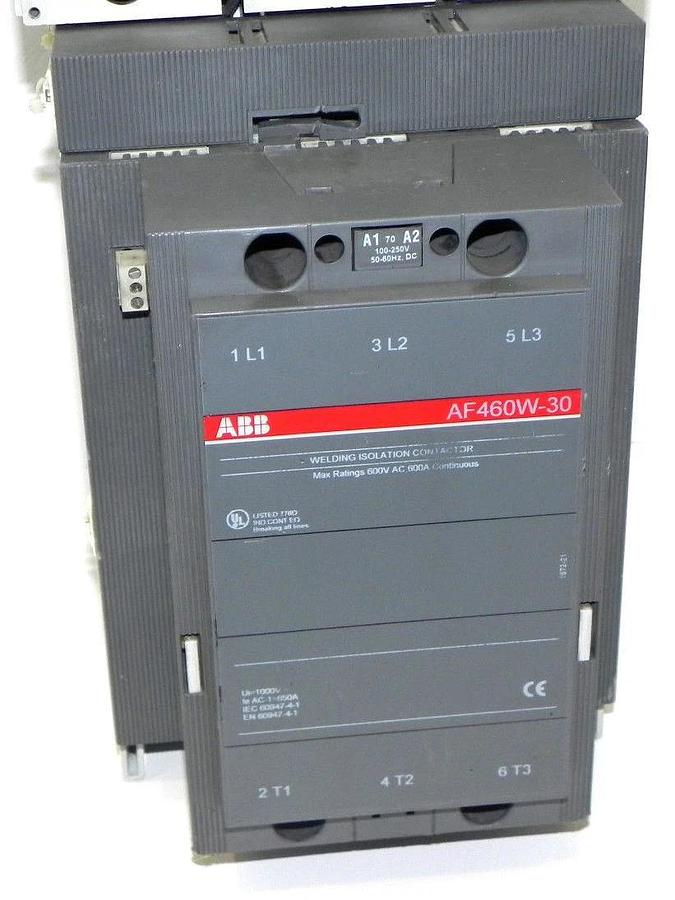 Used ABB AF460W-30 WELDING ISOLATION CONTACTOR AF460 W/ SACE S6 CIRCUIT BREAKER