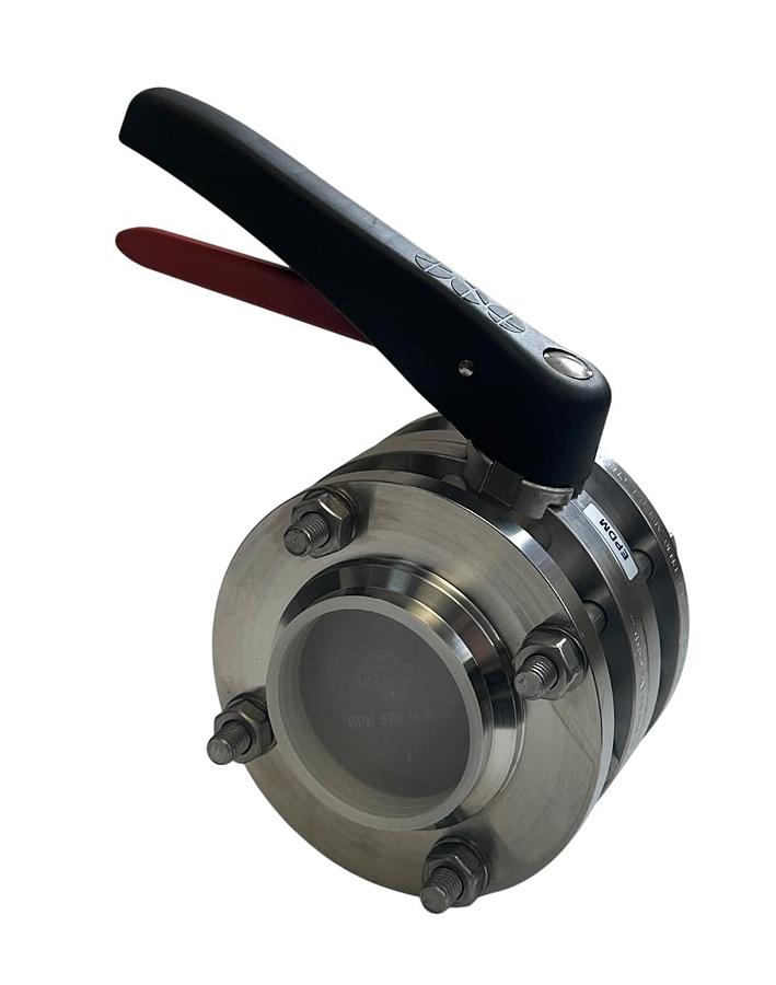 Used KIESELMANN 4310065130-021 / 4310065130021 FLANGED BUTTERFLY VALVE 2-1/2'' NSMP