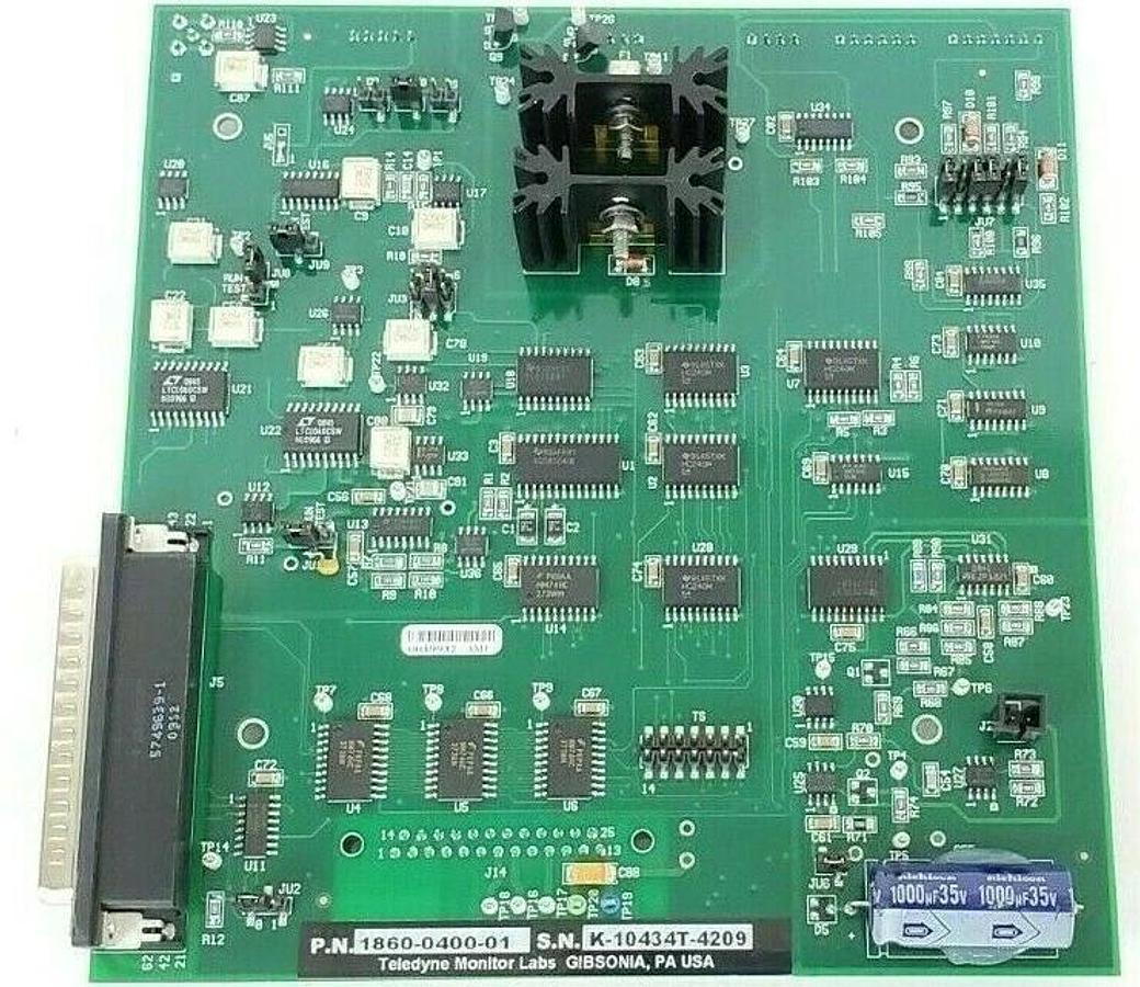 Used TELEDYNE MONITOR LABS 1860-0400-01 PCB BOARD