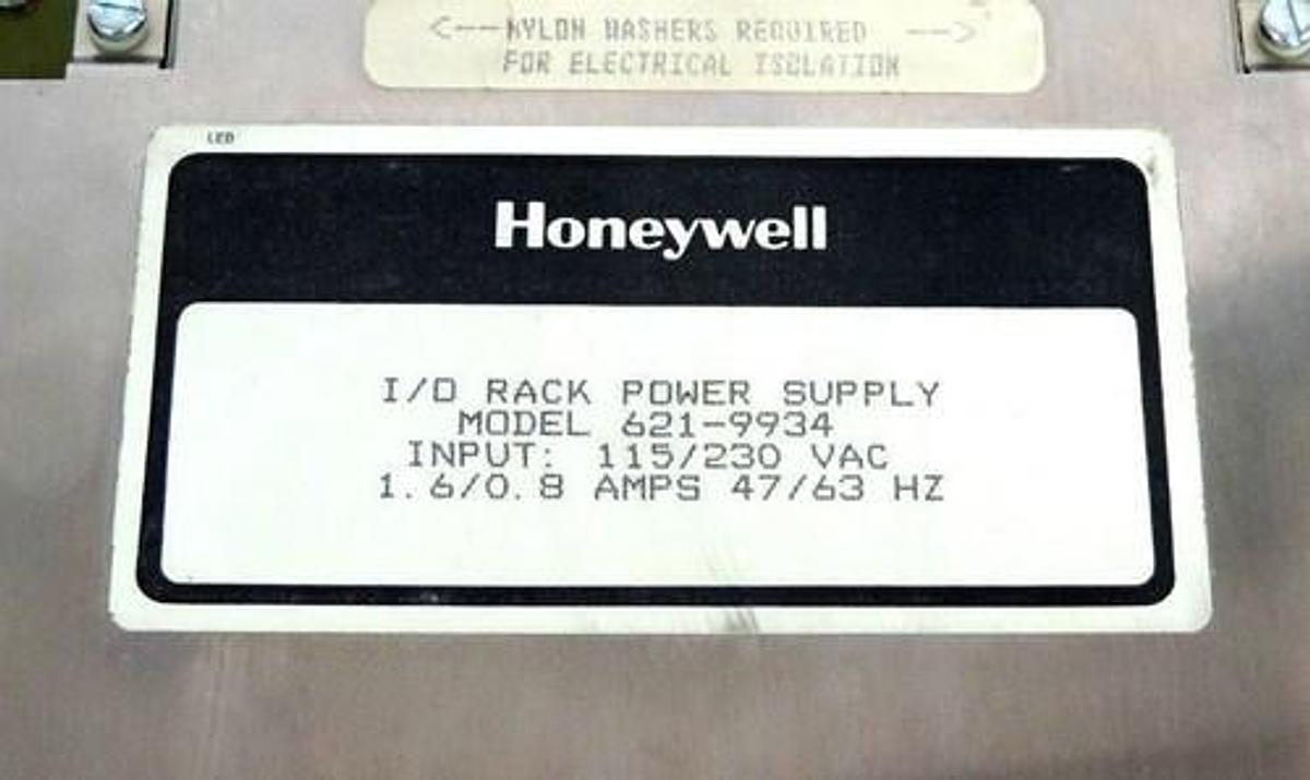 Used HONEYWELL 621-9934 8A I/O POWER SUPPLY 115/230 VAC 6219934