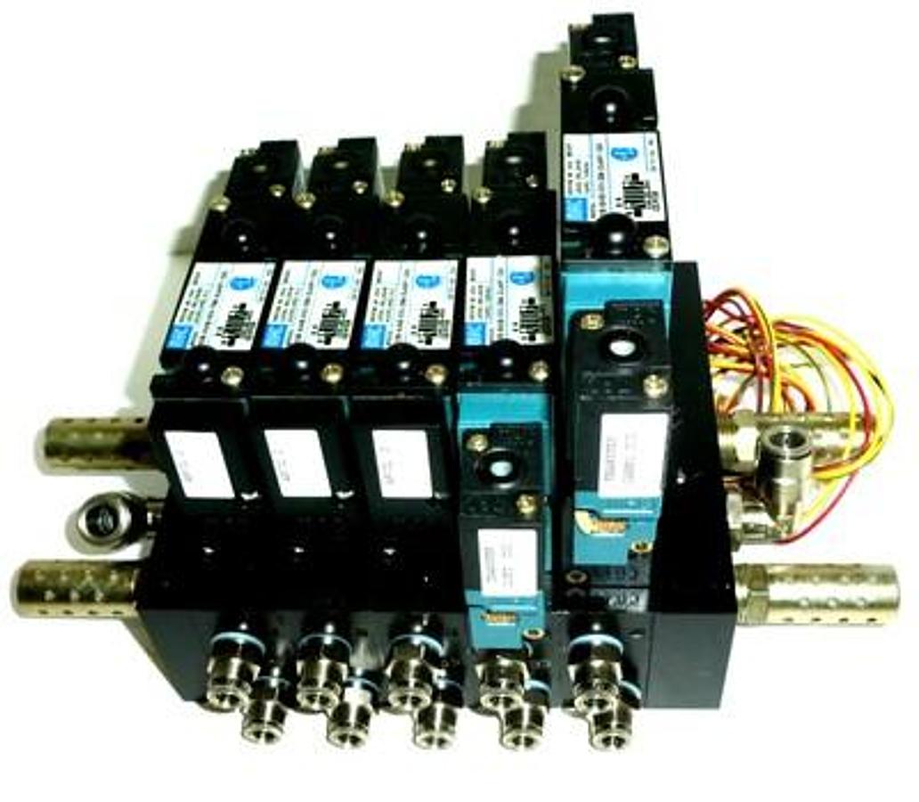 Used NEW MAC RWE94472A MANIFOLD ASSEMBLY W/ 92B-000-BJA, 92B-BAB-000-DM-DJAP-1DG