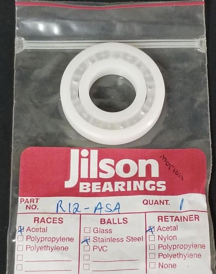 Used NEW JILSON R12-ASA RADIAL BALL BEARING R12ASA