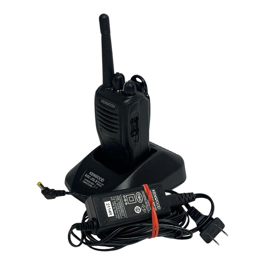 Used Kenwood TK-3360-K UHF Radio KSC-25LS Charger Midport MKNB26 Battery Set