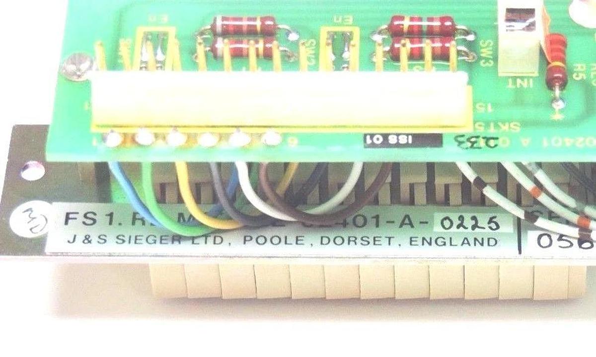 Used J&S SIEGER LTD 02401-A-0225 RELAY MODULE 02401A0225