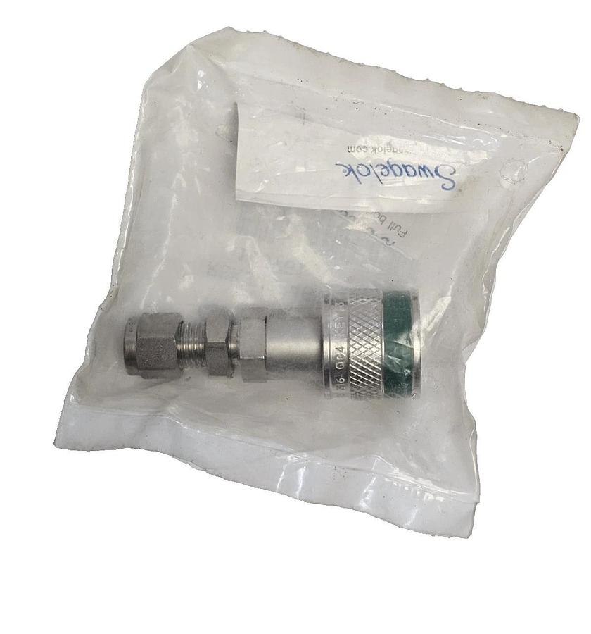Used NEW SWAGELOK SS-QC4-B1-400K3 SS INSTRUMENTATION QUICK-CONNECT BODY GREEN KEY