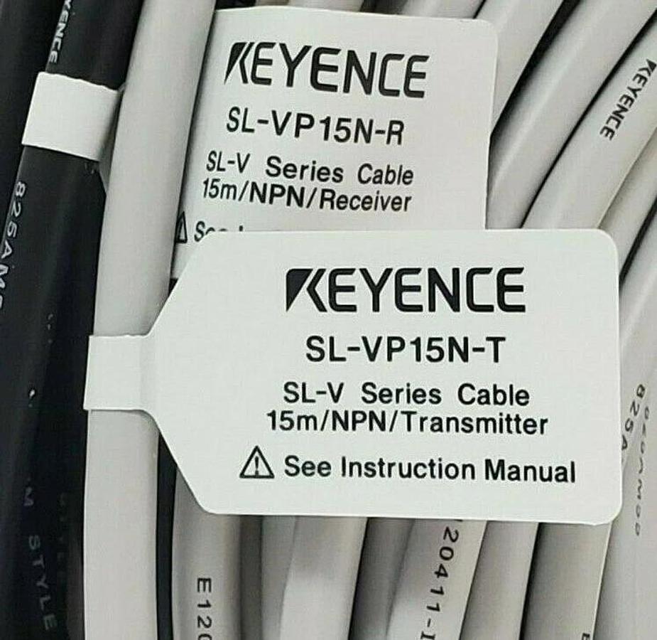 Used NEW KEYENCE SL-VP15N MAIN UNIT CONNECTION CABLE SLVP15N, 15M