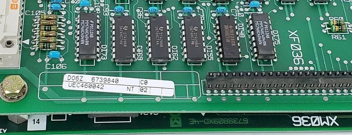 Used MERLIN GERIN CROZ_US 6740838 PC BOARD ASSEMBLY W/ DO6Z 6739840
