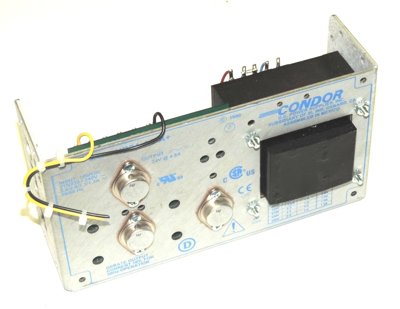 Used CONDOR HD24-4.8-A+ DC POWER SUPPLY HD24-4.8-A HD244.8A+