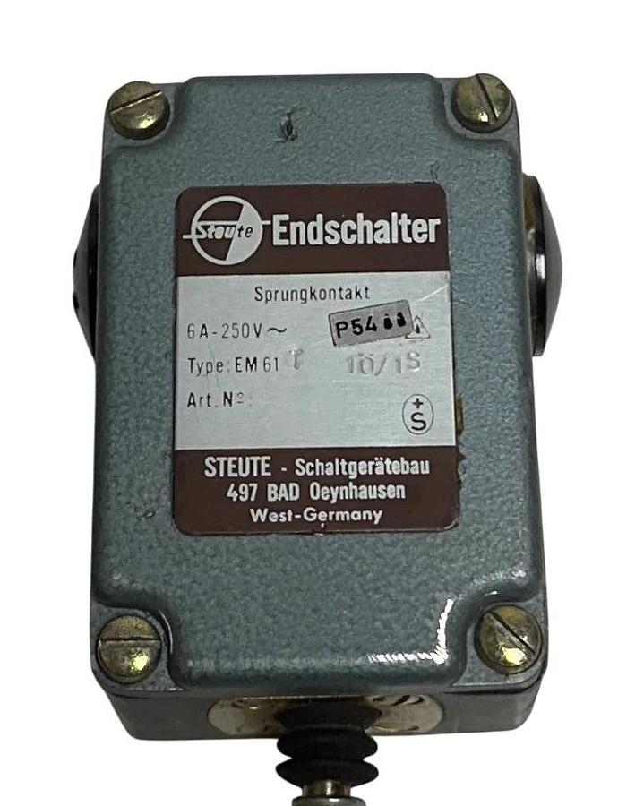 STEUTE EM61 T 1O/1S / EM61T 10/1S / EM61 T 1Ö/1S LIMIT SWITCH SNAP CONTACT NSNP