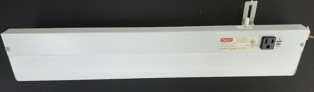 Used HOFFMAN ALF16D24R FLUORESCENT LIGHT FIXTURE, 120VAC, 60HZ, 0.35A