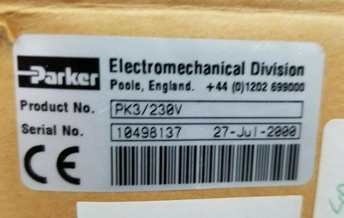 Used NIB PARKER PK3/230V STEPPING MOTOR DRIVE 115/230V 50/60HZ 150VA W/ FITKIT PK3