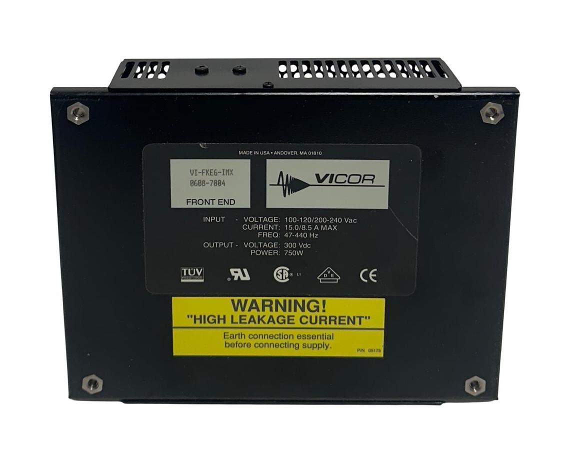 Used VICOR VI-FKE6-IMX / 0608-7004 / VIFKE6IMX POWER SUPPLY 100-240VAC INPUT NSNP