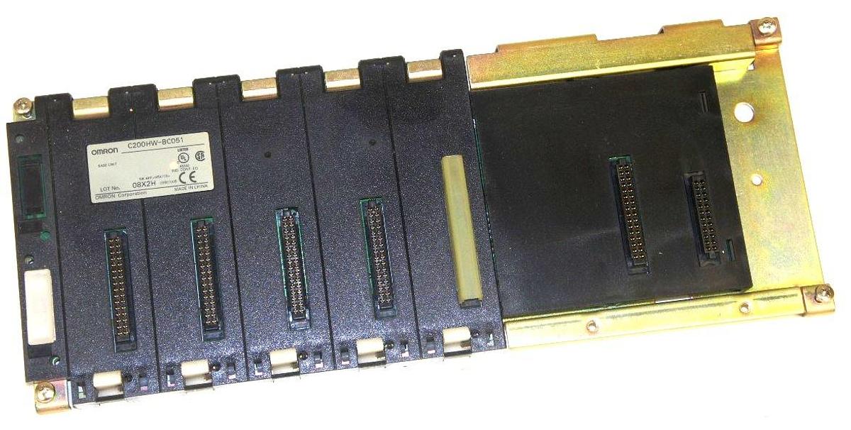 Used OMRON C200HW-BC051 5 SLOT CPU BACKPLANE, C200HWBC051