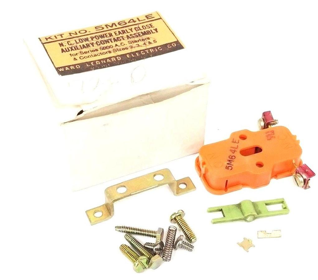 Used NIB WARD LEONARD 5M64LE LOW POWER EARLY CLOSE AUXILIARY CONTACT