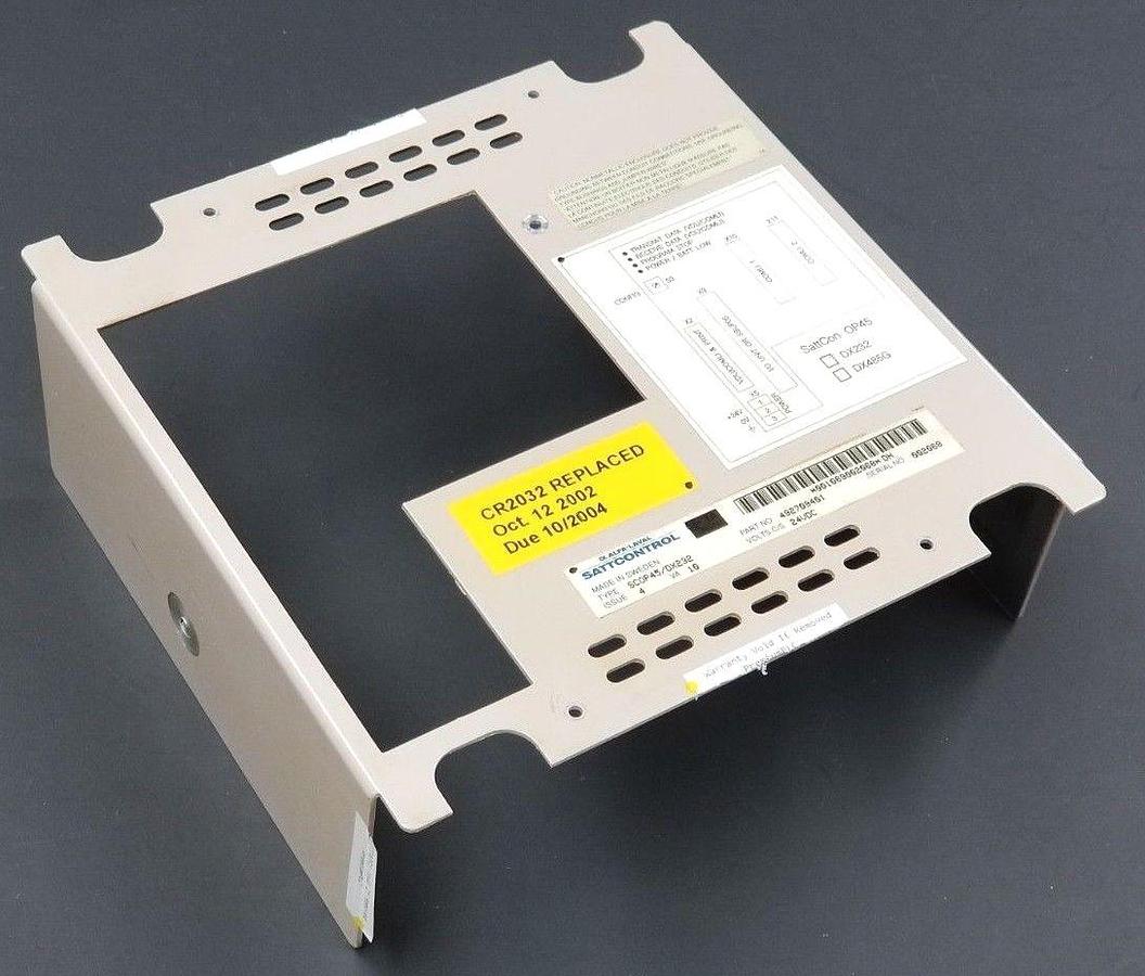Used SATTCONTROL TYPE: SCOP45/DX232 P/N: 492709401 INTERFACE (COVER ONLY)