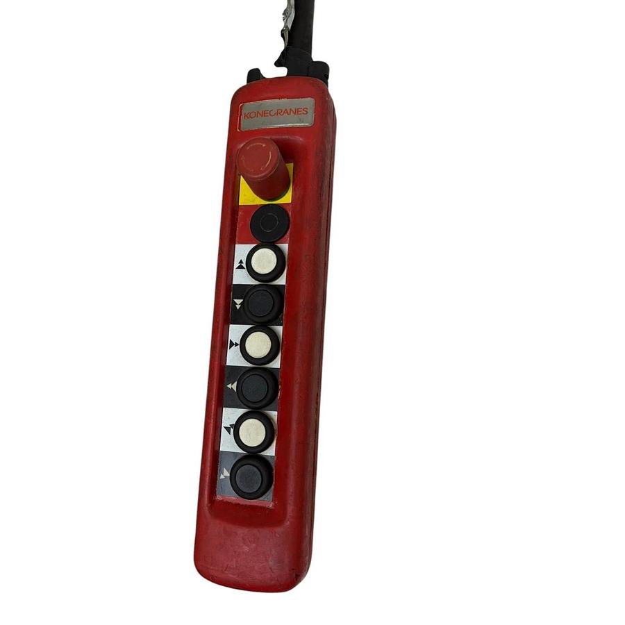 Used Konecranes STH 6-Button Overhead Crane Pendant Control Station with Cord