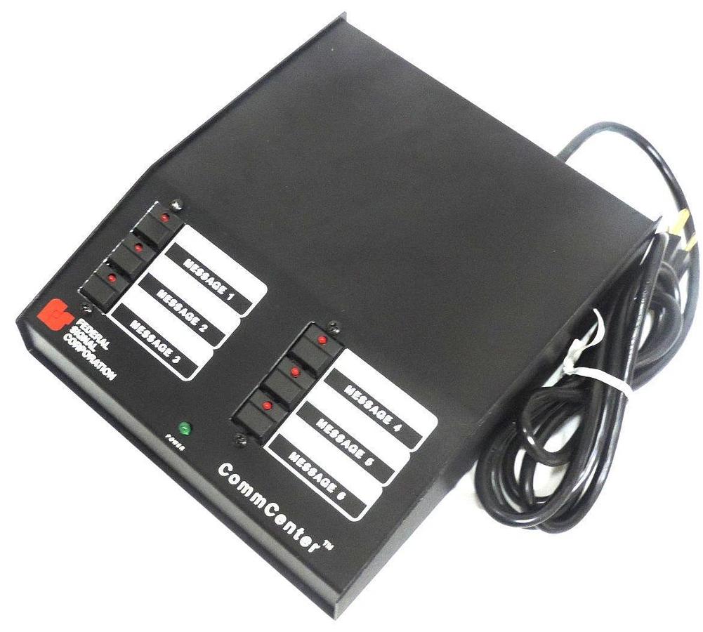 Used NIB SIGNAL DIVISION 300MC-6SB COMMCENTER DIGITAL MESSAGE CENTER 24VDC 120VAC