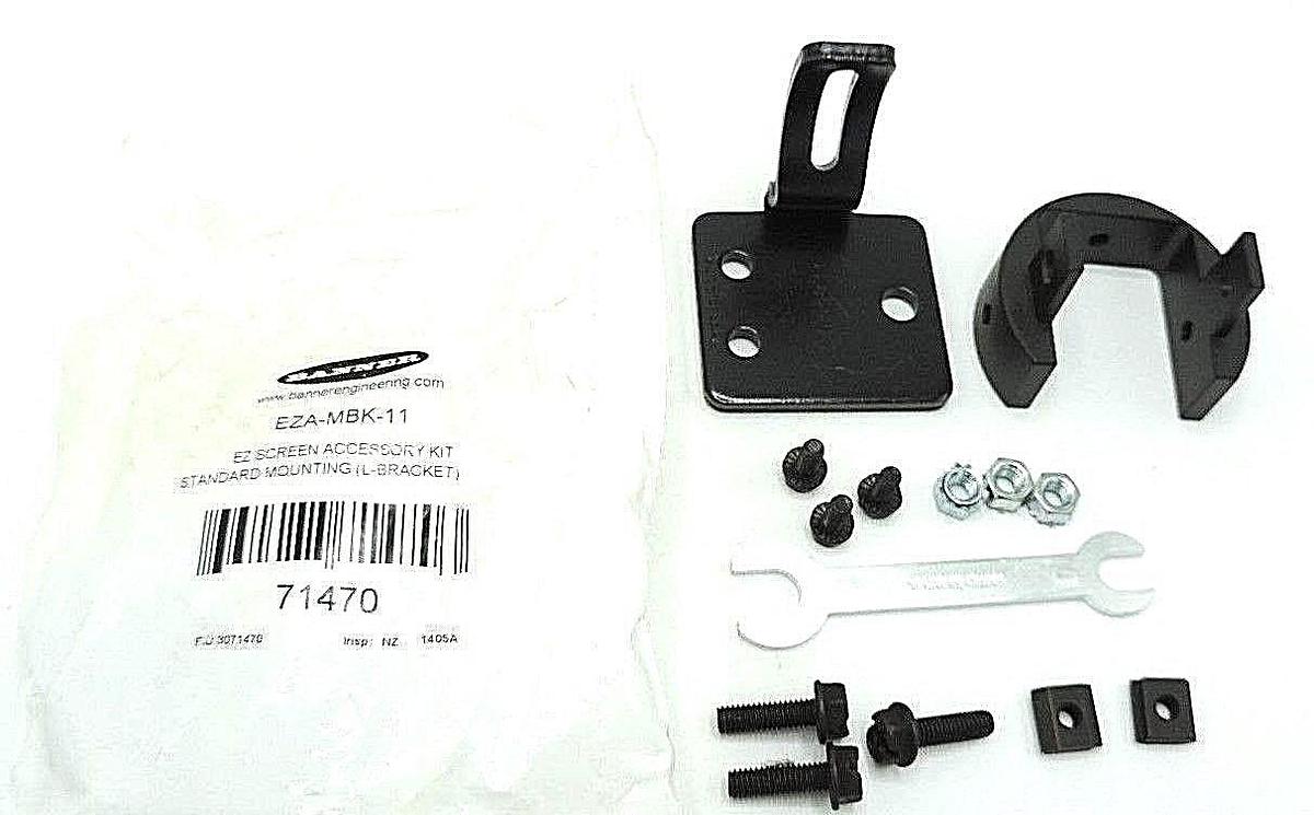 Used LOT OF 2 NEW BANNER EZA-MBK-11 EZ SCREEN ACCESSORY KIT (L BRACKET) 71470