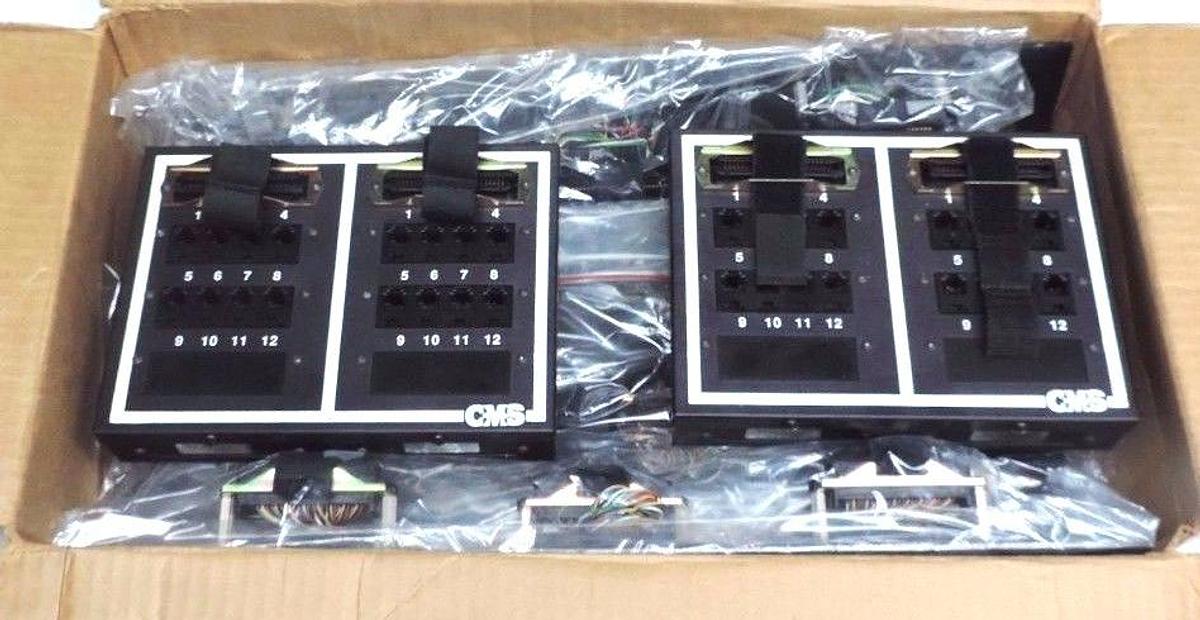 Used NIB CMS CABLE MANAGEMENT SYSTEMS CONTROL PANEL ASSEMBLY, PATCH PANELS