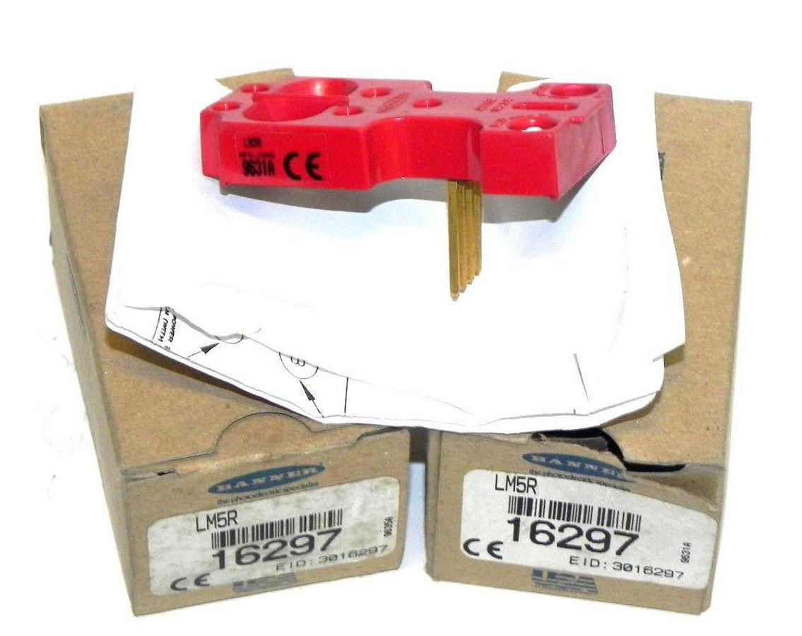 Used LOT OF 2 NIB BANNER ENGINEERING LM5R MULTI-BEAM LOGIC MODULES