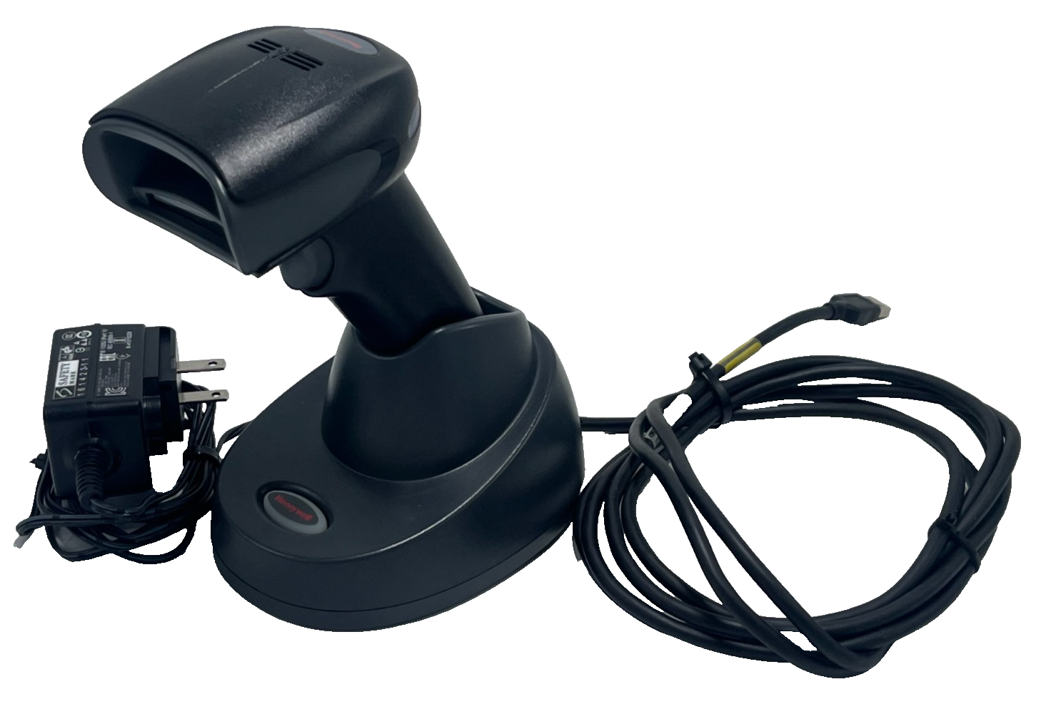 Used HONEYWELL Xenon 1902GSR-2 Wireless 2D Barcode Scanner Kit w/ Cradle, USB Cable,