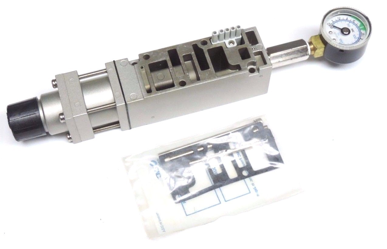 Used NEW SMC NARB4000F-00-P SPACER REGULATOR VALVE W/ 150 PSI GAUGE NARB4000F00P