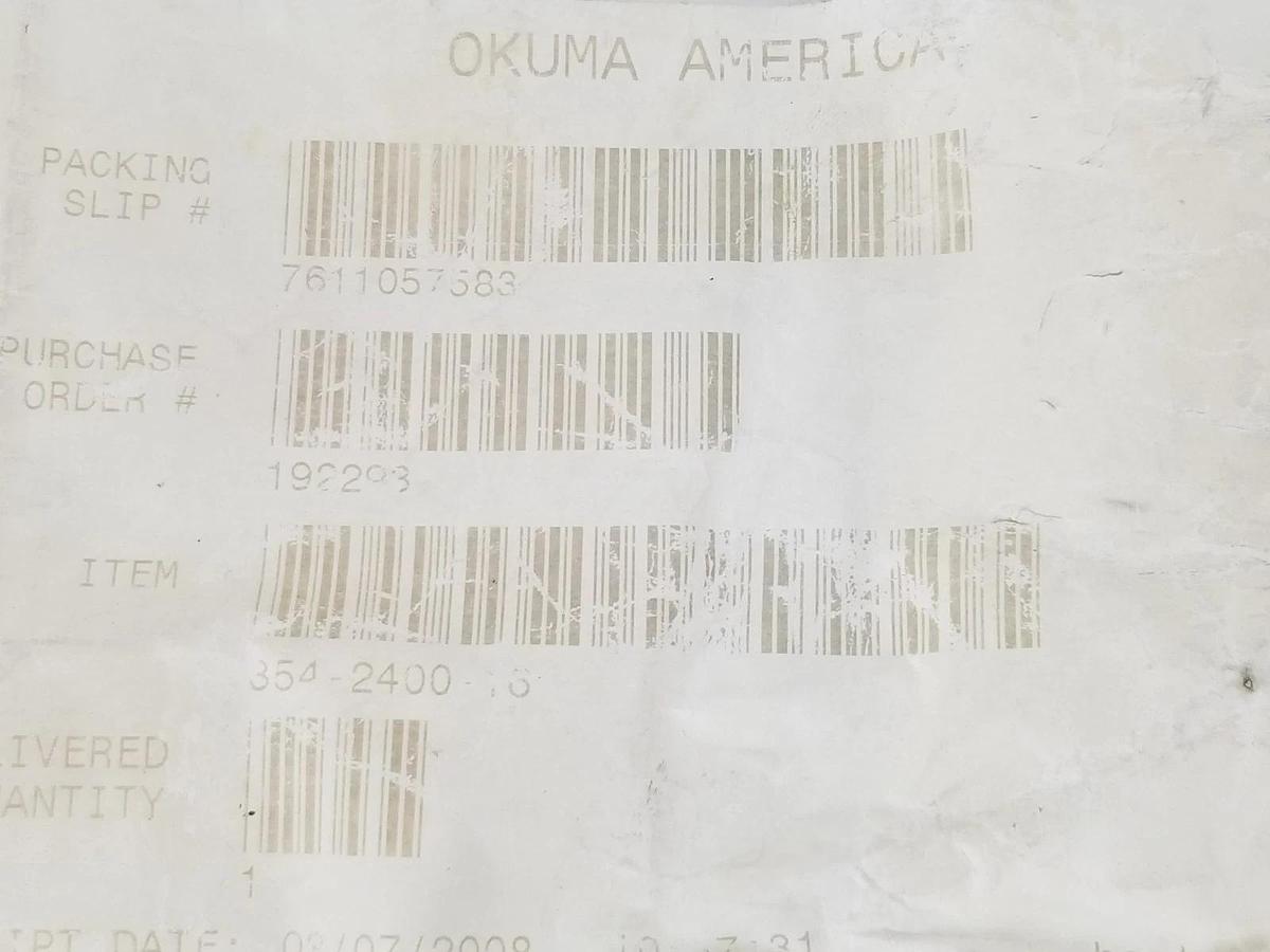NEW OKUMA AMERICA 354-2400-16 BUSHING/BRACKET REPLACEMENT 354240016