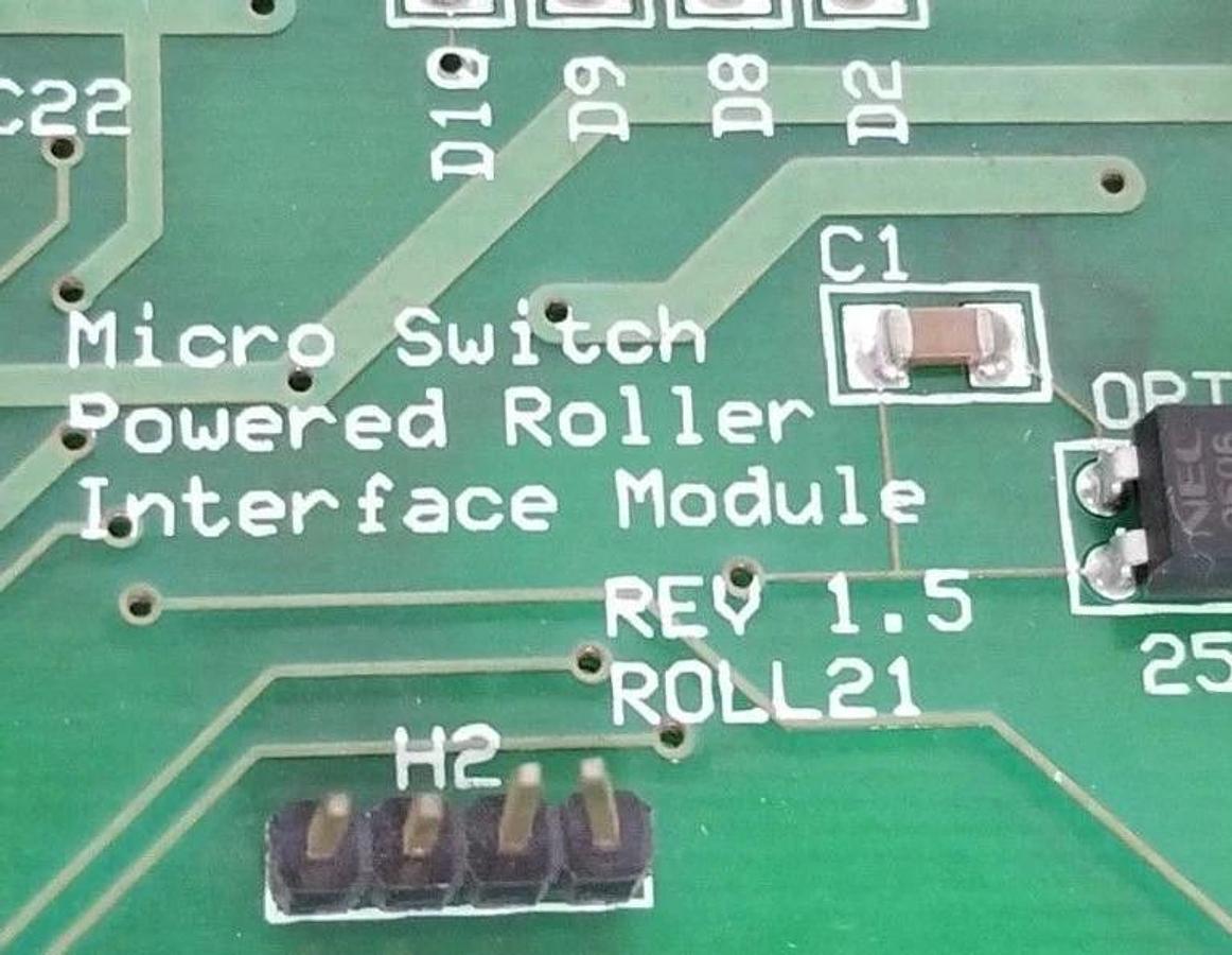 Used HONEYWELL / MICROSWITCH POWERED ROLLER INTERFACE MODULE FOR SDS-C2PRD-4